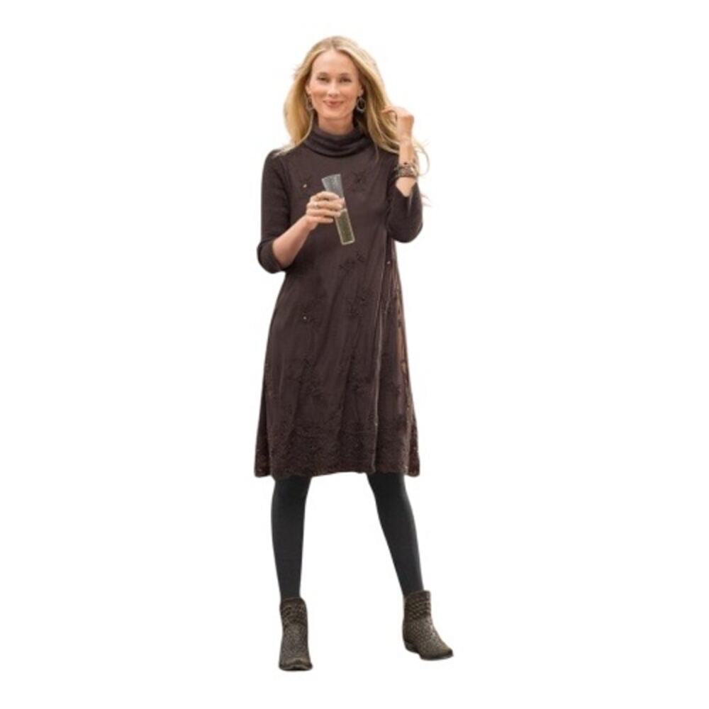 Sundance Eventide Dress Woman Brown Large NWT